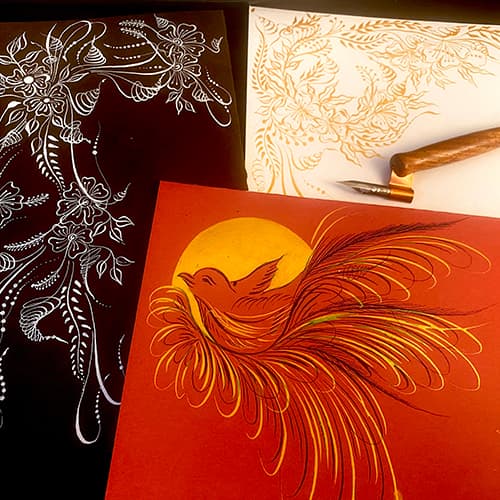 Jazz it up: Holiday Cards Using Pointed-Pen Calligraphy